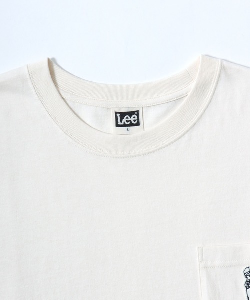 Lee(リー)の「2026SS Lee/リー バディーリー ワンポイント刺繍 ボーダー&無地 Tシャツ レディース メンズ(Tシャツ/カットソー・レディース・ホワイト/チャコール/ネイビー・L/XL/M)」の14枚目の写真