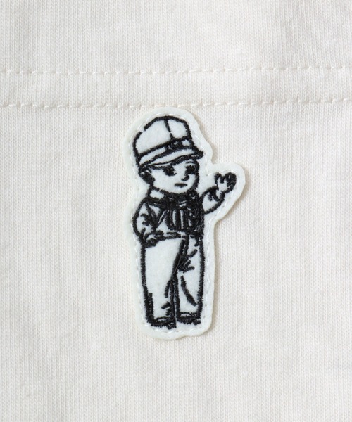 Lee(リー)の「2026SS Lee/リー バディーリー ワンポイント刺繍 ボーダー&無地 Tシャツ レディース メンズ(Tシャツ/カットソー・レディース・ホワイト/チャコール/ネイビー・L/XL/M)」の16枚目の写真