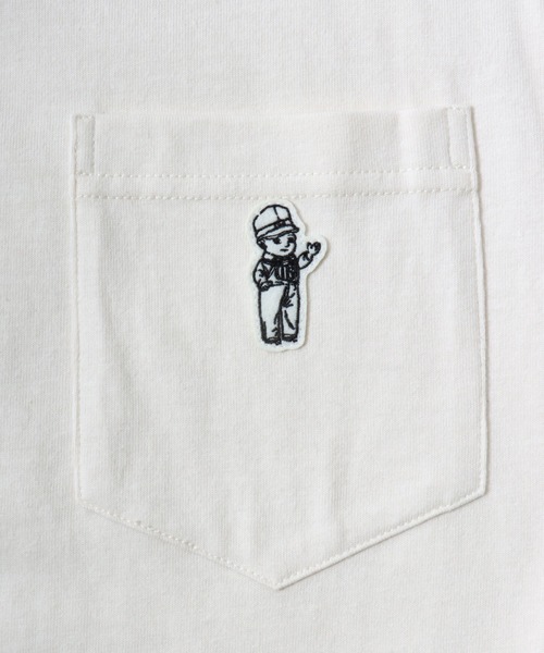Lee(リー)の「2026SS Lee/リー バディーリー ワンポイント刺繍 ボーダー&無地 Tシャツ レディース メンズ(Tシャツ/カットソー・レディース・ホワイト/チャコール/ネイビー・L/XL/M)」の17枚目の写真