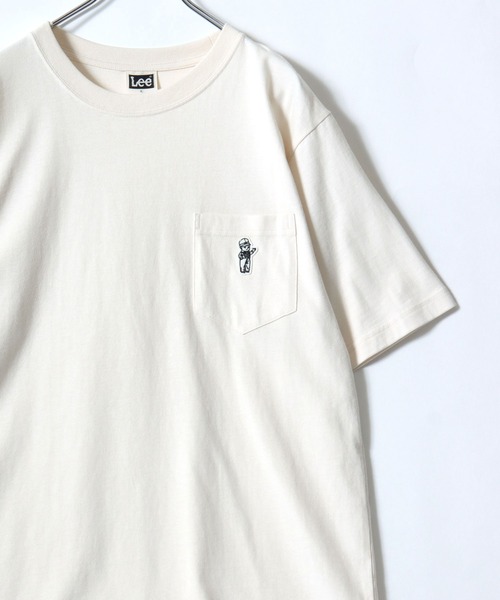 Lee(リー)の「2026SS Lee/リー バディーリー ワンポイント刺繍 ボーダー&無地 Tシャツ レディース メンズ(Tシャツ/カットソー・レディース・ホワイト/チャコール/ネイビー・L/XL/M)」の20枚目の写真