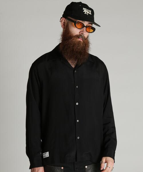 Schott(ショット)の「Schott/ショット/RAYON SHIRT/レーヨン シャツ(シャツ/ブラウス・メンズ・ブラック・2XL/XL/L/M)」の7枚目の写真