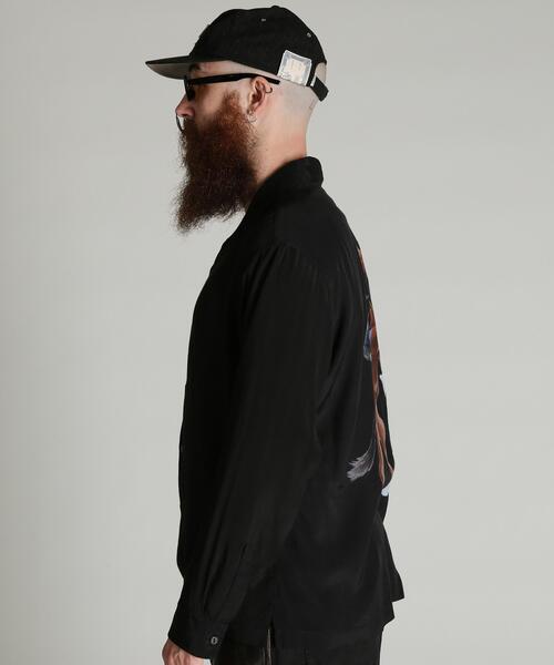 Schott(ショット)の「Schott/ショット/RAYON SHIRT/レーヨン シャツ(シャツ/ブラウス・メンズ・ブラック・2XL/XL/L/M)」の8枚目の写真