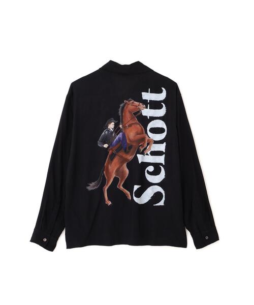 Schott(ショット)の「Schott/ショット/RAYON SHIRT/レーヨン シャツ(シャツ/ブラウス・メンズ・ブラック・2XL/XL/L/M)」の16枚目の写真