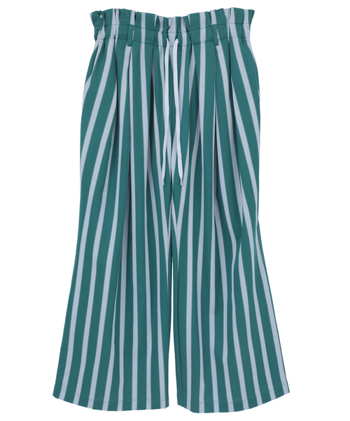 CURRENTAGE(カレンテージ)の「Russell Stripe Jersey Pants(その他パンツ・レディース・グリーン/ブラック/ブルー・1)」の1枚目の写真