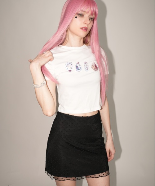 IMARI(イマリ)の「【 IMARI / イマリ 】 シアー ドット ミニ スカート #(スカート・レディース・ブラック/ホワイト・S/M)」の10枚目の写真