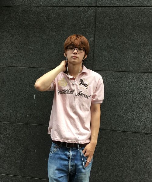 UNTITLED SEOUL(アンタイトル ソウル)の「アンタイトル クレスト ポロ クロップ 半袖 ピンク(Tシャツ/カットソー・メンズ・その他・MEDIUM/LARGE/SMALL)」の17枚目の写真