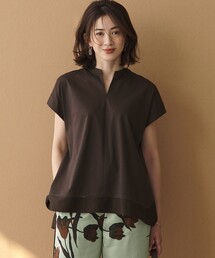 セール】カットワークエンブロイダリー スカラップヘム トップス（T