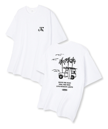 ドライブザロード オーバーサイズ 半袖Tシャツ ホワイト