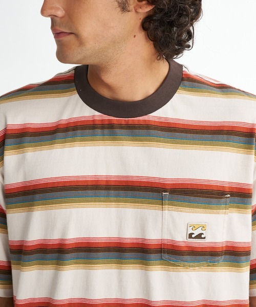 BILLABONG(ビラボン)の「BILLABONG メンズ BAXTER CREW Tシャツ 【2026年夏モデル】(Tシャツ/カットソー・メンズ・アイボリー/グリーン系その他・LARGE/MEDIUM)」の4枚目の写真