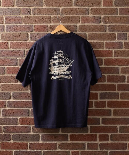 SHIPS（シップス）の「SHIPS: AUTHENTIC コットン プリント Tシャツ（Tシャツ/カットソー・メンズ・ライトホワイト/ホワイト/ホワイト系その他/レッド系その他/ライトブルー/ライトイエロー/ダークグレー/ネイビー・SMALL/MEDIUM/LARGE/X-LARGE）」の6枚目の写真