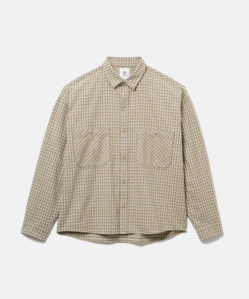 SEAGREEN(シーグリーン)の「SEAGREEN(シーグリーン) LIGHT FLANNEL SHIRT(シャツ/ブラウス・メンズ・ブルー/グリーン・2/3)」の2枚目の写真