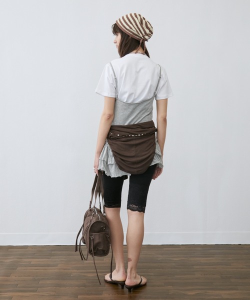 Rohwel(ローウェル)の「Belted Lace-Up Boston Bag / ベルテッドレースアップボストンバッグ(ボストンバッグ・レディース・ブラウン/ブラック/グレー・FREE)」の17枚目の写真