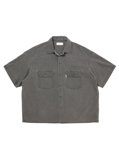 COOTIE PRODUCTIONS(クーティープロダクションズ)の「Pigment Coating T/R Twill S/S Work Shirt(シャツ/ブラウス・メンズ・ブラック系その他・LARGE/MEDIUM/SMALL)」の1枚目の写真