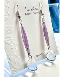 【Le soleil】綺麗めカラー 雫ピアス(MA)