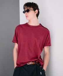 SLUB SHOULDER BUTTON T / スラブショルダーボタンT