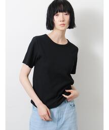Samansa Mos2 | 【接触冷感】柄アソート半袖リブカットソー(Tシャツ/カットソー)