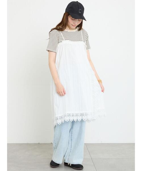 Samansa Mos2(サマンサ モスモス)の「【接触冷感】柄アソート半袖リブカットソー(Tシャツ/カットソー・レディース・ブラック/ブルー/キナリ/ピンク・F)」の16枚目の写真