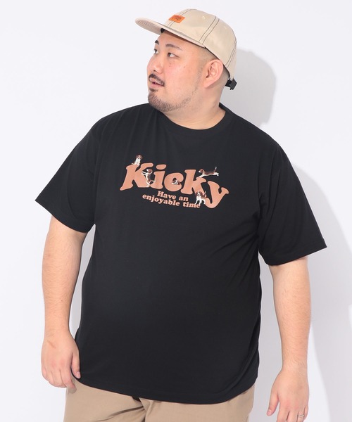 B&T CLUB(ビーティークラブ)の「Tシャツ 半袖 メンズ 大きいサイズ アニマル 刺繍×プリント クルーネック カットソー B&T CLUB (ビーアンドティークラブ)(Tシャツ/カットソー・メンズ・ブラック/ホワイト・X1(3L~4L)/X2(4L~5L)/X3(6L~7L))」の12枚目の写真