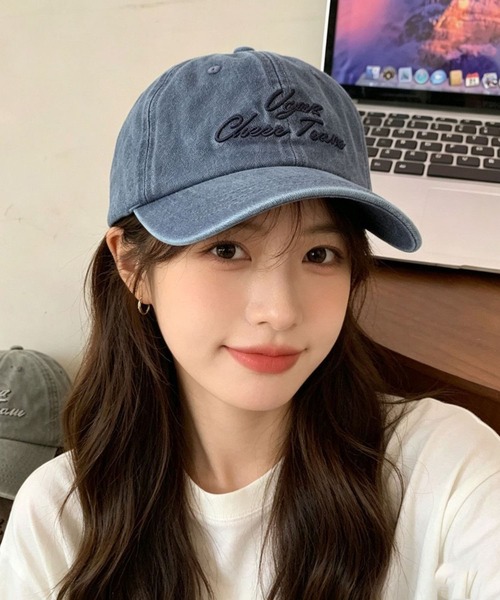 LA VORAGINE(ラ ヴォラジネ)の「ロゴ刺繍ベースボールキャップ 帽子(キャップ・レディース・GRAY/Navy/PINK/モカ・FREE)」の3枚目の写真