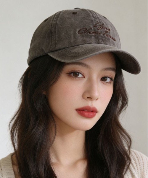 LA VORAGINE(ラ ヴォラジネ)の「ロゴ刺繍ベースボールキャップ 帽子(キャップ・レディース・GRAY/Navy/PINK/モカ・FREE)」の9枚目の写真