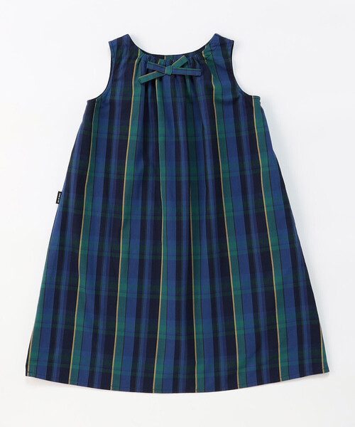 COMME CA ISM(コムサイズム)の「【2WAY】マドラスチェックワンピース(ワンピース・キッズ・レッド系/ネイビー系・110cm/120cm/130cm/140cm/150cm/100cm)」の4枚目の写真
