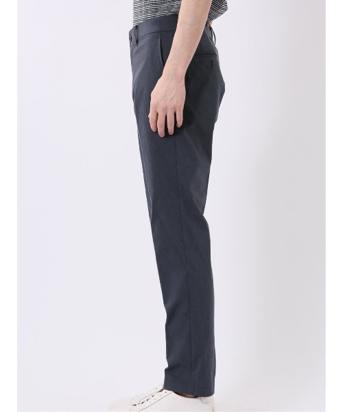 TAKA-Q（タカキュー）の「パンツ メンズ ストレッチ 接触冷感 スリム 5ポケット テーパード リネン混 クロスストレッチ + クール（チノパンツ・メンズ・ネイビー/グレー系その他2・2S/S/MEDIUM/LARGE/X-LARGE/3L）」の4枚目の写真