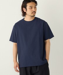 SHIPS Colors:リンクス ジャカード Tシャツ◇