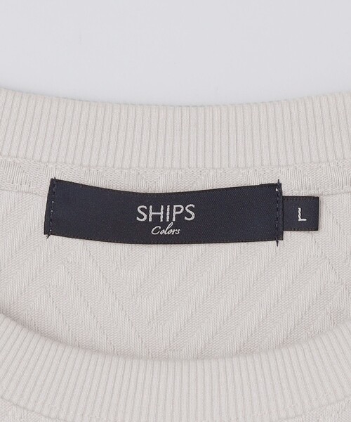 SHIPS Colors(シップス カラーズ)の「SHIPS Colors:リンクス ジャカード Tシャツ◇(Tシャツ/カットソー・メンズ・ライトグレー/ブルー/ネイビー・MEDIUM/X-LARGE/LARGE)」の6枚目の写真