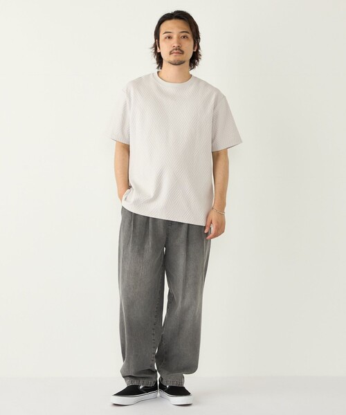 SHIPS Colors(シップス カラーズ)の「SHIPS Colors:リンクス ジャカード Tシャツ◇(Tシャツ/カットソー・メンズ・ライトグレー/ブルー/ネイビー・MEDIUM/X-LARGE/LARGE)」の13枚目の写真
