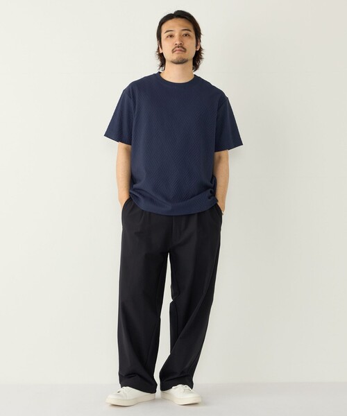 SHIPS Colors(シップス カラーズ)の「SHIPS Colors:リンクス ジャカード Tシャツ◇(Tシャツ/カットソー・メンズ・ライトグレー/ブルー/ネイビー・MEDIUM/X-LARGE/LARGE)」の16枚目の写真