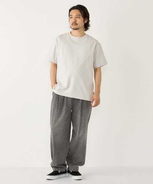 SHIPS Colors(シップス カラーズ)の「SHIPS Colors:リンクス ジャカード Tシャツ◇(Tシャツ/カットソー・メンズ・ライトグレー/ブルー/ネイビー・MEDIUM/X-LARGE/LARGE)」の19枚目の写真