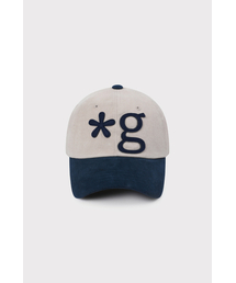 GRUNDEN（グルンデン）の「ヴィンテージロゴキャップ（ネイビー-アイボリー）（キャップ）」