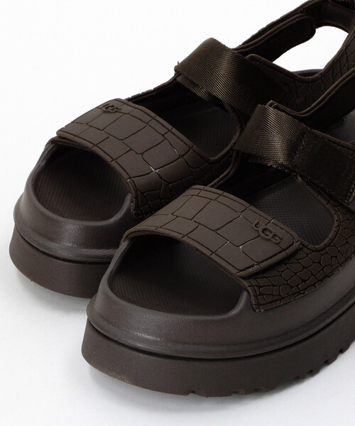 UGG（アグ）の「UGG/アグ W GOLDENGLOW EMBOSSED[23.0cm～24.0cm展開]/ゴールデングロウエンボスト（サンダル）（サンダル・レディース・オリーブ/ダークブラウン・6/7）」の7枚目の写真