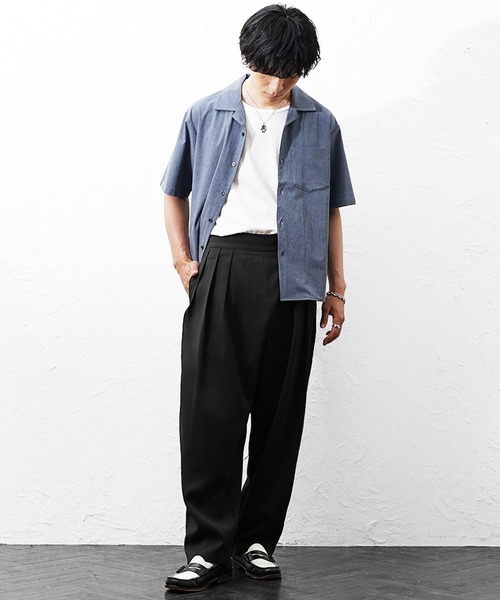 MinoriTY(マイノリティ)の「【MinoriTY】アシメデザインスラックスメンズ 春服 夏服 家庭洗濯可能 ユニセックス(その他パンツ・メンズ・ブラック/アイボリー・S/M/L)」の12枚目の写真