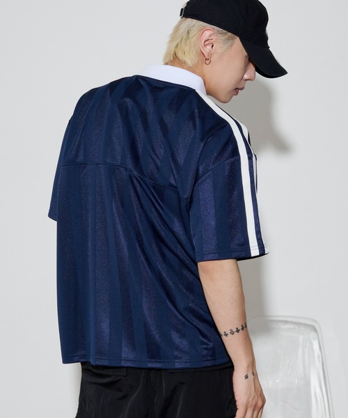 WEGO(ウィゴー)の「WEGO/【26年春夏新作】ラインゲームロゴTシャツ(Tシャツ/カットソー・メンズ・ワイン/ネイビー・LARGE/MEDIUM)」の11枚目の写真