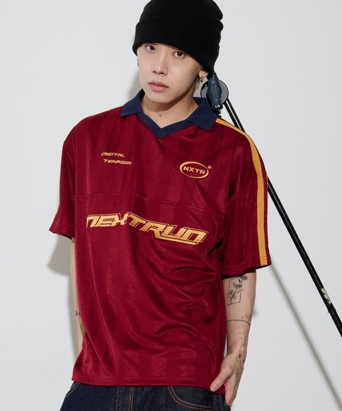 WEGO(ウィゴー)の「WEGO/【26年春夏新作】ラインゲームロゴTシャツ(Tシャツ/カットソー・メンズ・ワイン/ネイビー・LARGE/MEDIUM)」の15枚目の写真