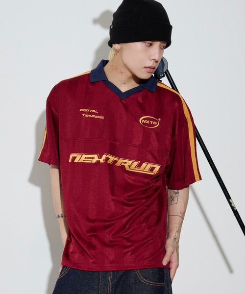 WEGO(ウィゴー)の「WEGO/【26年春夏新作】ラインゲームロゴTシャツ(Tシャツ/カットソー・メンズ・ワイン/ネイビー・LARGE/MEDIUM)」の17枚目の写真