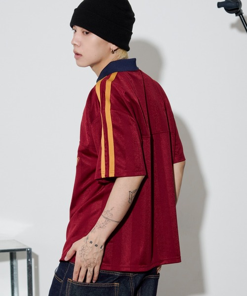 WEGO(ウィゴー)の「WEGO/【26年春夏新作】ラインゲームロゴTシャツ(Tシャツ/カットソー・メンズ・ワイン/ネイビー・LARGE/MEDIUM)」の18枚目の写真