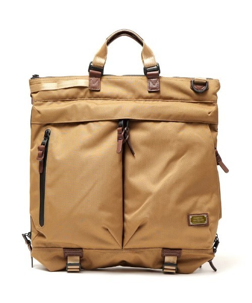 AS2OV（アッソブ）の「【AS2OV/アッソブ】 CORDURADOBBY 305D 3WAY HELMET BAG（ショルダーバッグ・メンズ・カーキ/ブラック・FREE）」の2枚目の写真