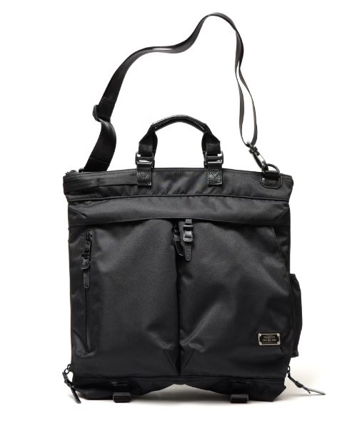 AS2OV（アッソブ）の「【AS2OV/アッソブ】 CORDURADOBBY 305D 3WAY HELMET BAG（ショルダーバッグ・メンズ・カーキ/ブラック・FREE）」の4枚目の写真