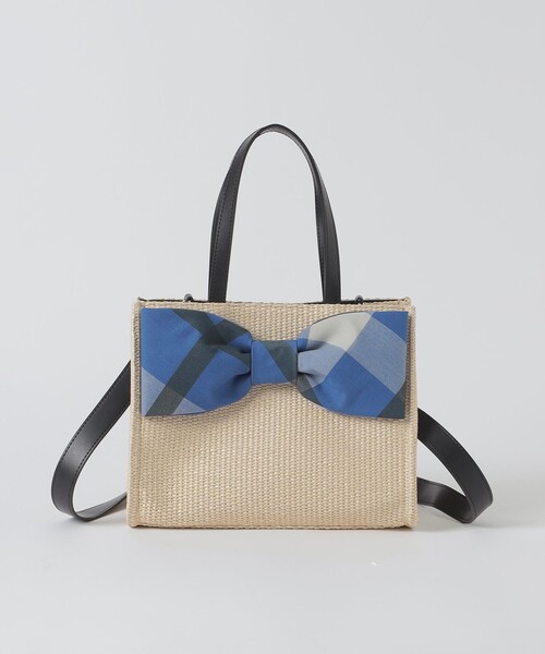 BLUE LABEL CRESTBRIDGE(ブルーレーベルクレストブリッジ)の「リボンかごバッグ(ショルダーバッグ・レディース・ブラウン/ライトベージュ/ベージュ系その他4・FREE)」の8枚目の写真