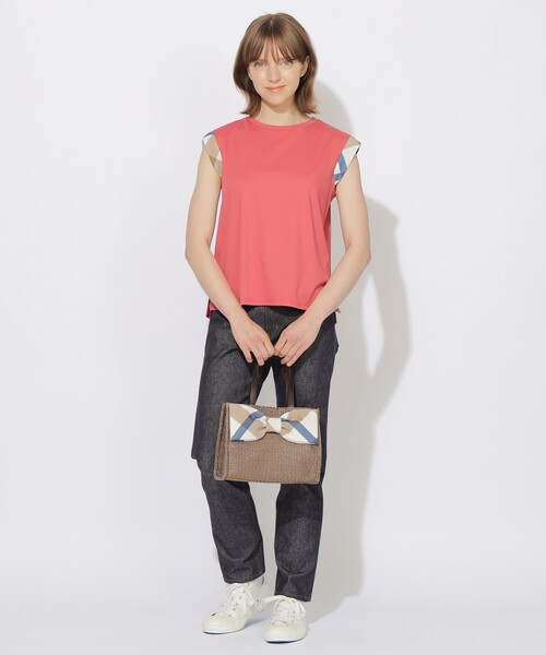 BLUE LABEL CRESTBRIDGE(ブルーレーベルクレストブリッジ)の「リボンかごバッグ(ショルダーバッグ・レディース・ブラウン/ライトベージュ/ベージュ系その他4・FREE)」の15枚目の写真