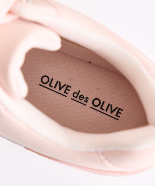 OLIVE des OLIVE(オリーブデオリーブ)の「ロゴ厚底スニーカー(スニーカー・レディース・ピンク/オフホワイト/ブラック・SMALL/MEDIUM/LARGE)」の20枚目の写真