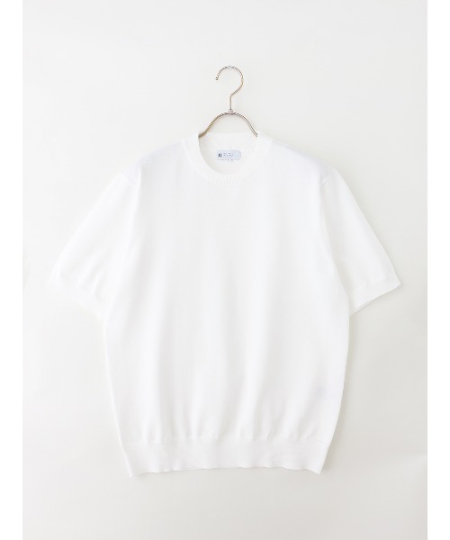 SUIT SQUARE(スーツスクエア)の「冷たいオフィT/Tシャツ/半袖/ウォッシャブル/接触冷感/リネンライクプレーティング天竺/無地(Tシャツ/カットソー・メンズ・ピンク/ブラック/ライトグレー/ホワイト・L/M/S/LL)」の11枚目の写真