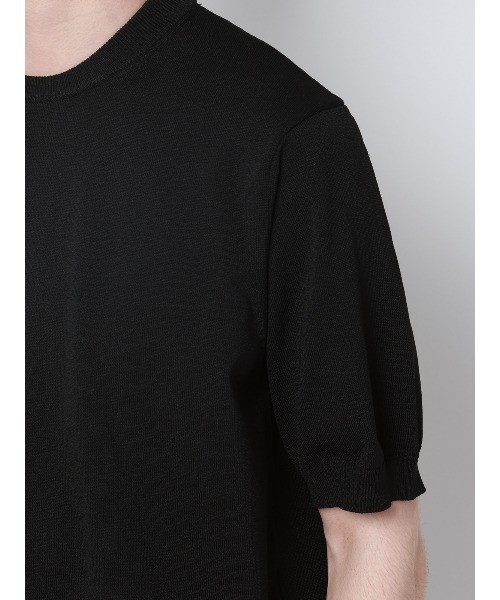 SUIT SQUARE(スーツスクエア)の「冷たいオフィT/Tシャツ/半袖/ウォッシャブル/接触冷感/リネンライクプレーティング天竺/無地(Tシャツ/カットソー・メンズ・ピンク/ブラック/ライトグレー/ホワイト・L/M/S/LL)」の19枚目の写真