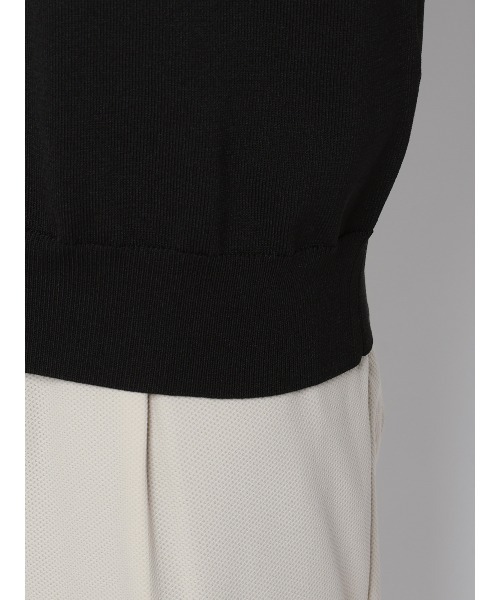 SUIT SQUARE(スーツスクエア)の「冷たいオフィT/Tシャツ/半袖/ウォッシャブル/接触冷感/リネンライクプレーティング天竺/無地(Tシャツ/カットソー・メンズ・ピンク/ブラック/ライトグレー/ホワイト・L/M/S/LL)」の20枚目の写真