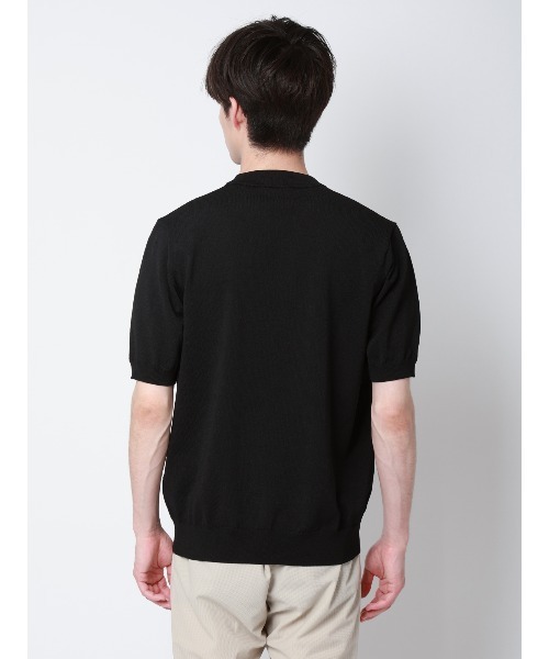 SUIT SQUARE(スーツスクエア)の「冷たいオフィT/Tシャツ/半袖/ウォッシャブル/接触冷感/リネンライクプレーティング天竺/無地(Tシャツ/カットソー・メンズ・ピンク/ブラック/ライトグレー/ホワイト・L/M/S/LL)」の17枚目の写真