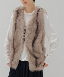 DRESSLAVE（ドレスレイブ）の「faux fur vest(フェイクファーベスト)（ベスト）」
