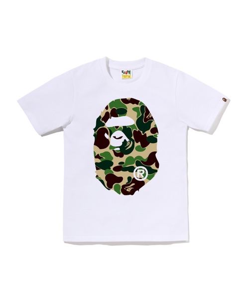 A BATHING APE（アベイシングエイプ）の「ABC CAMO BIG APE HEAD TEE（Tシャツ/カットソー・レディース・ブラック×ブルー/ホワイト×グリーン/ブラック×ピンク/ブラック×グリーン/ホワイト×ピンク/ホワイト×ブルー・MEDIUM/SMALL/X-SMALL）」の2枚目の写真