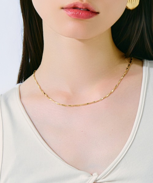kiehtova(キエトヴァ)の「【kiehtova】FINA CHAIN NECKLACE/フィナ チェーン ネックレス KT28(ネックレス・レディース・ゴールド/シルバー・FREE)」の3枚目の写真